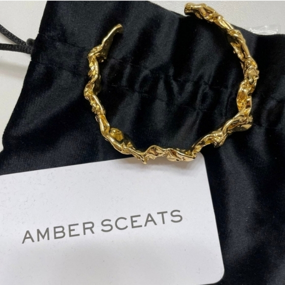 Amber Sceats Emery Bracelet adjustable 24 gold plated brass - Picture 4 of 5